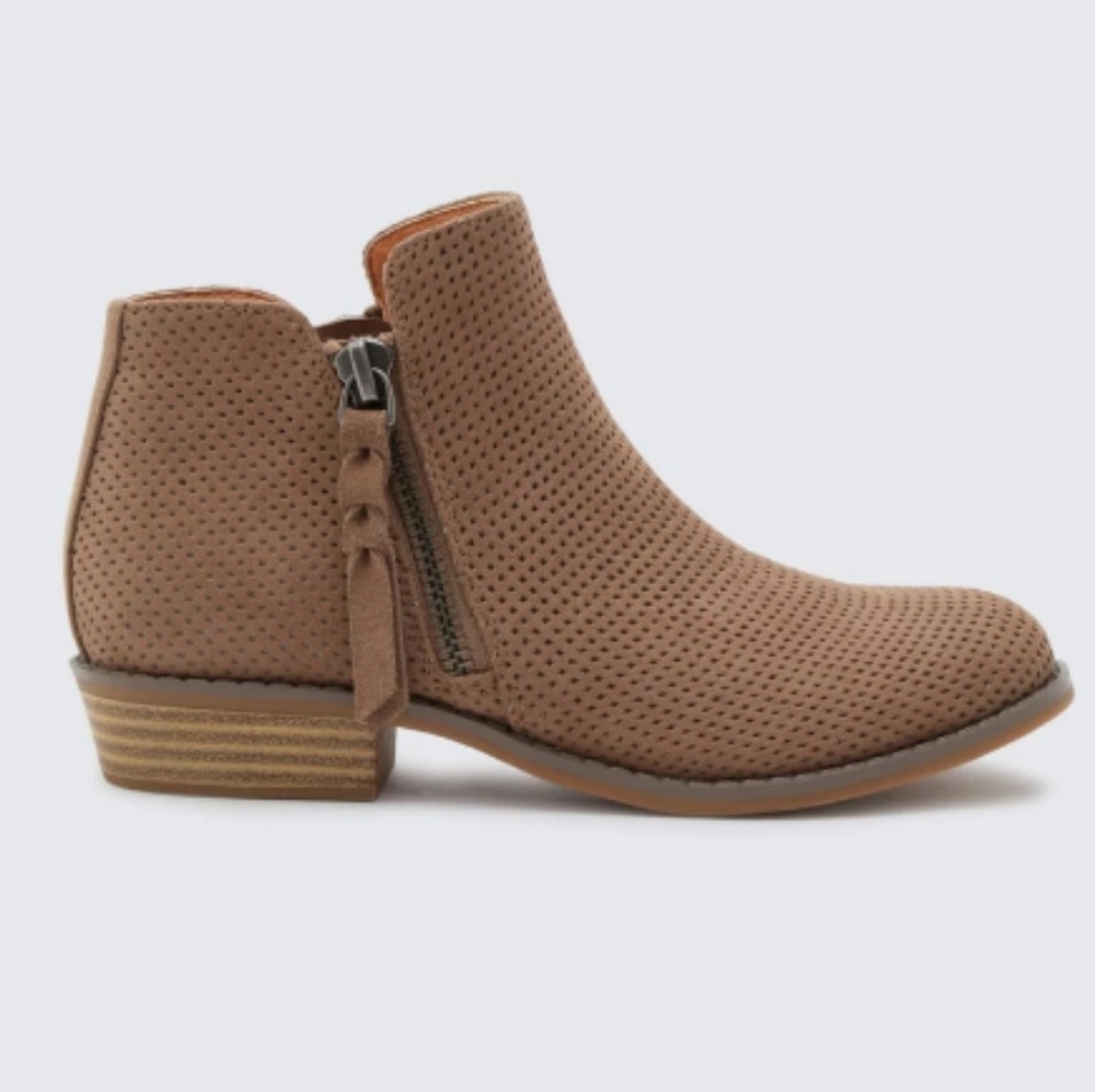 DOLCE SELA BOOTIES IN ALMOND - Picture 2 of 5